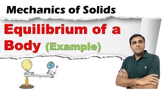 Equilibrium of a Body  Coplanar Concurrent Forces  Mechanics of Solids [upl. by Hansen]