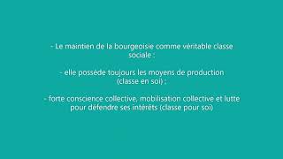 Chapitre 2  Partie II  B Les débats théoriques et statistiques sur la société française vidéo 6 [upl. by Oira]