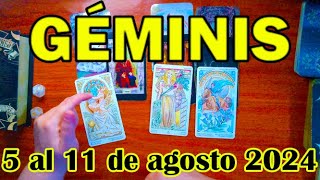 Géminis  tu tarot del 5 al 11 de agosto del 2024 3 Mensajes para ti [upl. by Yngiram572]