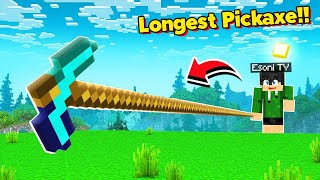 I Found the Longest Pickaxe in MINECRAFT OMOCITY Tagalog [upl. by Akelahs]