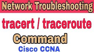 CCNA Network Troubleshooting  Traceroute Tracert Command in HindiUrdu [upl. by Lacagnia]