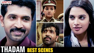 quotThadamquot Hindi Dubbed Movie Best Scenes  Arun Vijay Vidya Pradeep Tanya Hope  Aditya Movies [upl. by Ylus]