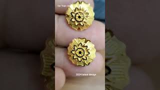 Earrings gold design simple and good valuable short shorts [upl. by Sheela815]