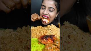 ASMR eaingi chicken biriyani chicken alfaham liver fry egg extra gravy muckbang [upl. by Arber901]