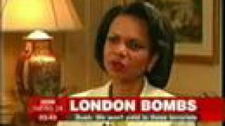 77 London bombs outrage Condi Rice [upl. by Konstanze]