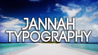 Omar Esa  Jannah Heaven  Typography Video  Vocals Only [upl. by Ahsienat]