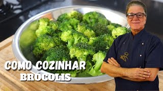 Como cozinhar brócolis  Cozinha básica  Chef Zeca [upl. by Ruella]