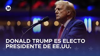 🇺🇸 ELECCIONES EN EEUU 2024 Así fue el momento en que Donald Trump fue elegido presidente [upl. by Gnuhc]