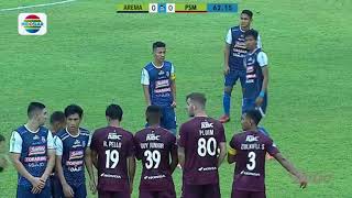 Highlights Arema FC vs PSM Makassar 11 Gojek Liga 1 Bersama Bukalapak [upl. by Nee899]