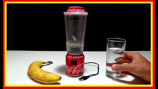 Mini Licuadora USB hecho con Latas de Refresco Motor coca cola how to make a mini blender with cans [upl. by Muldon]