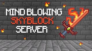 NEW MINDBLOWING SKYBLOCK SERVER  Minecraft Skyblock  18  121 [upl. by Naenej]