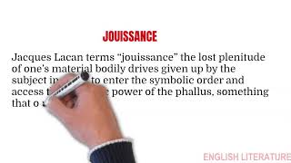 JOUISSANCE  Jacques Lacan [upl. by Candie]