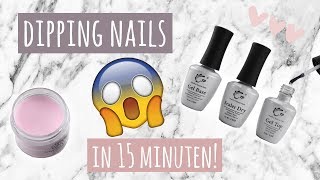 😍 DIP POWDER  ZELF ACRYL NAGELS ZETTEN  15 MIN 😱 [upl. by Wickner]