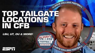 Greg McElroys BEST TAILGATE locations in all of college football 🏈  Always College Football [upl. by Llerraf]