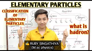 Elementary particalsclassification of elementary particalsbosonsfermionswhat is hadron [upl. by Ion214]