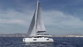 New 45  Fountaine Pajot Sailing Catamarans  Drone Shot [upl. by Euqimod]