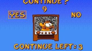 Garfield Caught in the Act Game Over Sega Genesis [upl. by Enailuj]