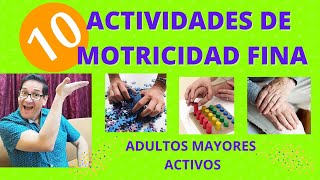 Actividades de motricidad fina para adultos mayores 2020 [upl. by Ezarra119]