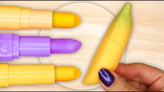 Sunshine Slime Mix Yellow Lipsticks amp Balms for 3Minute ASMR Glow [upl. by Davies]