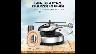 Car Aroma Diffuser Air Freshener Perfume Solar Powered Car Dashboard Helicopter With Refill [upl. by Qifar]