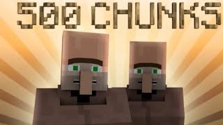 500 chunks villager ai cover [upl. by Enialedam]