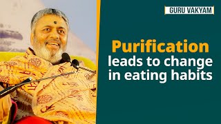 Guru Vakyam English Episode 1051  Purification leads to change in eating habits [upl. by Ellevart]