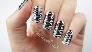 Melted Monochrome Nail Art [upl. by Entruoc]