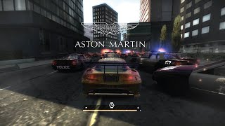 how long aston martin can survive against 1000 cops  Need for speed most wanted [upl. by Ayekehs]