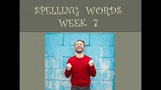 Grade 1 Week 7 Spelling Words [upl. by Maryly]