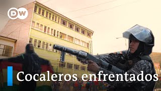 Enfrentamientos entre cocaleros en Bolivia [upl. by Merwyn]