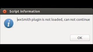 CodeBlocks error wxSmith plugin is not loaded can not continue [upl. by Hoffer]