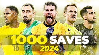 Best 1000 Goalkeeper Saves in Football 2024 [upl. by Anaerol627]