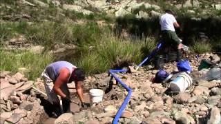 Ditherer and Son Prospecting Gold Prospecting Ophir NSW Homemade Highbanker [upl. by Goldin]