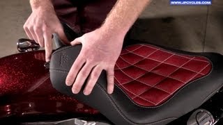 How to Install a Motorcycle Seat on Your HarleyDavidson by JampP Cycles [upl. by Eleynad]