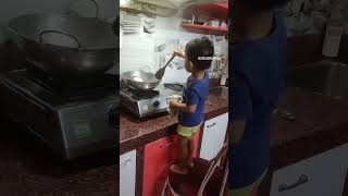 2years baby cooking funny [upl. by Bess]