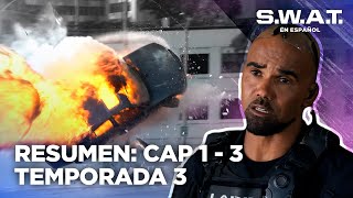 Resumen de los capítulos 1  3  Temporada 3  SWAT en Español [upl. by Attenej920]