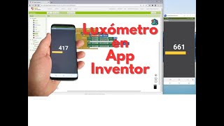 Luxómetro con App Inventor [upl. by Ikairik]