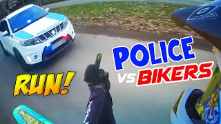 Police VS Bikers Cops Chases Motorcycle  Best Compilation 2024 [upl. by Orestes561]