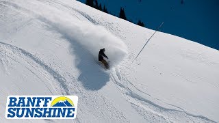 Southside Chutes Opening  Banff Sunshine Village  December 1718 [upl. by Werby407]