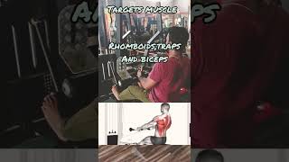 Back Workout  Seated low row fitness motivation gymworkout backworkout [upl. by Allcot865]