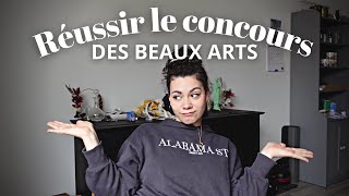 5 CONSEILS pour réussir les concours dentrée aux BEAUXARTS 🦋 [upl. by Tomasina]