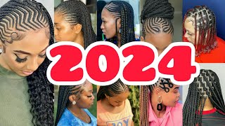 Look more elegant and cute with these braids hairstyles Cornrows braids hairstyles  Braids styles [upl. by Enilreug791]