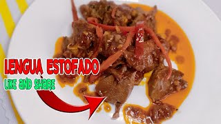 LENGUA ESTOFADO  QUICK and EASY RECIPE  ULAM FOR TODAY [upl. by Akiner]