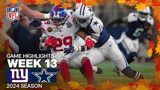 New York Giants vs Dallas Cowboys Game Highlights  NFL 2024 Season Week 13 [upl. by Oiled905]