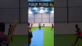 Four Runs ✔️  Jai Hanuman 🙏  Indoor World Wellampitiya indoorcricket cricket slturfcricket [upl. by Danette]