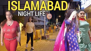 🇵🇰The real NIGHTLIFE in Islamabad F7 MARKAZ walking tour 4k 2024 [upl. by Nodyl]