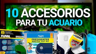 10 Accesorios para MEJORAR tu Acuario [upl. by Wartow22]