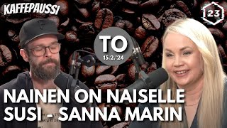 Nainen on naiselle susi  Sanna Marin  Kaffepaussi  34 [upl. by Rior]