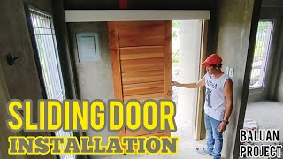 Sliding Door Installation  Paano Mag Install Ng Sliding Door Na Matibay At Malinis [upl. by Utta]