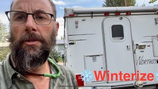 How to winterize your truck camper  Northstar 850sc [upl. by O'Gowan808]